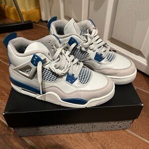 Jordan Kids Gray and Blue Sneakers